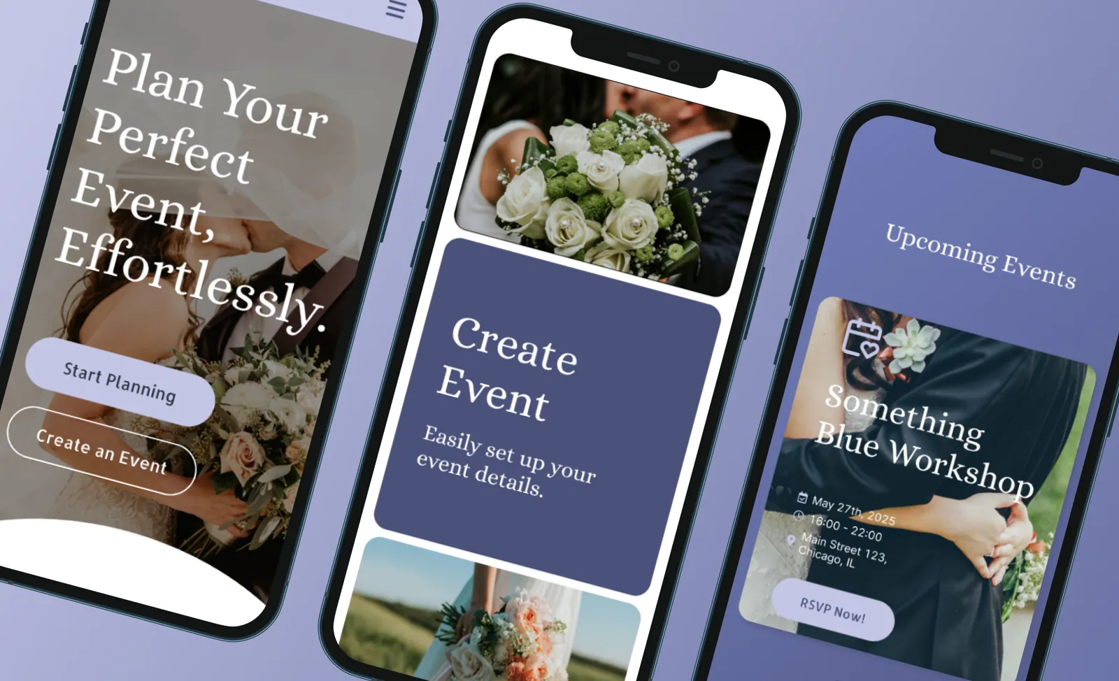 Event creation and upcoming events on mobile